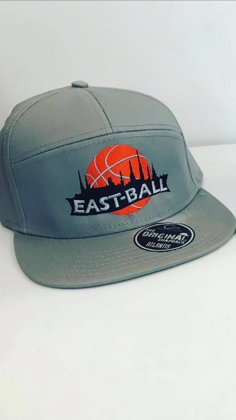 Snapback cepure  East-Ball pelēkā krāsā 